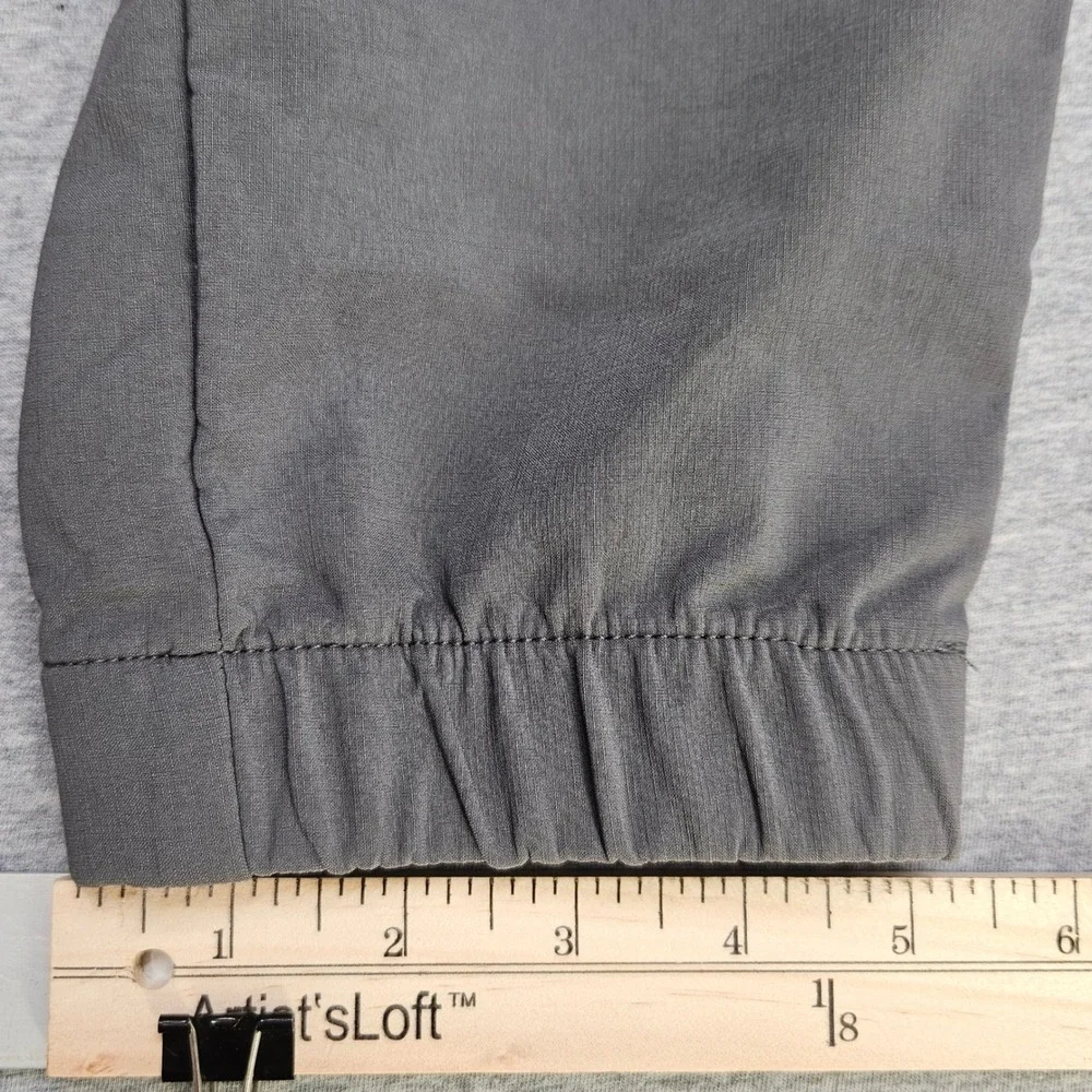 Rock Mens Grey Graphic Cargo Joggers Streetwear Multi Pocket Pants Size M Gym